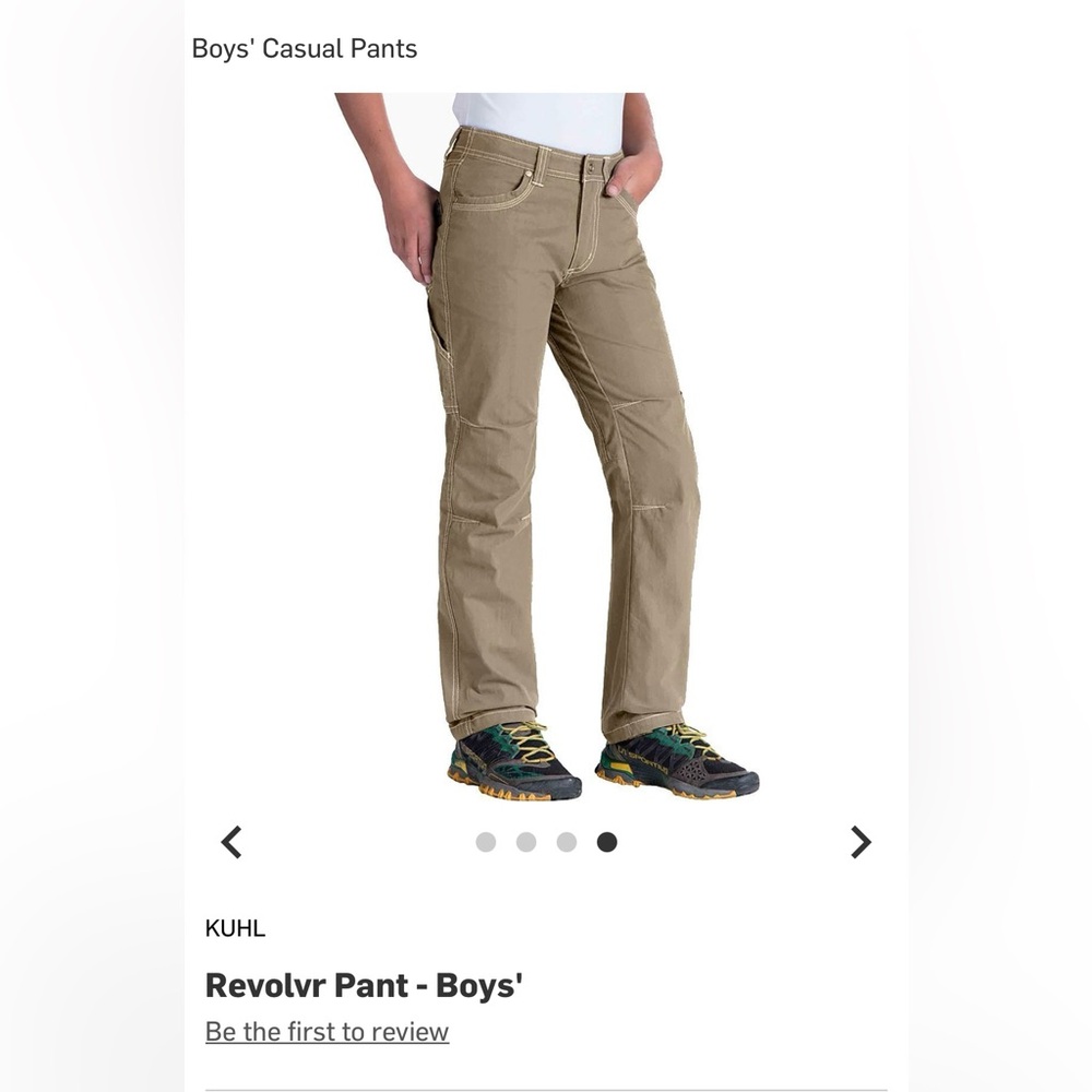 Kuhl Boy’s Revolvr Casual Khaki/Tan Pants | Size L (14-16)